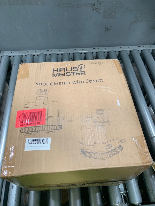 Photo 1 of ***MISSING TANKS***Hausmeister Hydroflex Pro Steam Portable Carpet Spot Cleaner with Steam, 1600W Upholstery Cleaner Machine, 18KPa Strong Suction, Cold/Hot/Steam Modes, Self-Cleaning, for Couch, Car Seats & Rugs
