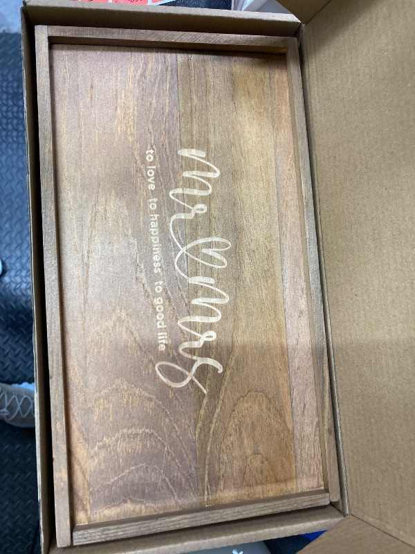 Photo 1 of ****MISSING ONE -SELLING AS INCOMPLETE SET*** AW BRIDAL Mr Champagne Flutes, Engagement Gift for Couples and Newlyweds, Bridal Shower Gifts for Bride to Be, Wedding Anniversary Toasting Glasses Set with Wooden Box