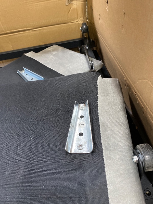 Photo 1 of ***MISSING PIECES -SELLING AS INCOMPLETE PARTS ONLY*** 
GarveeHome 84 Inch Sleeper Sofa Couch, L-Shaped Sofa, Convertible Pull Out Sofa Bed with Storage, Charging Station, Led Lights, Modern Sectional Sofa for Living Room, Apartment, Velvet, Light Grey