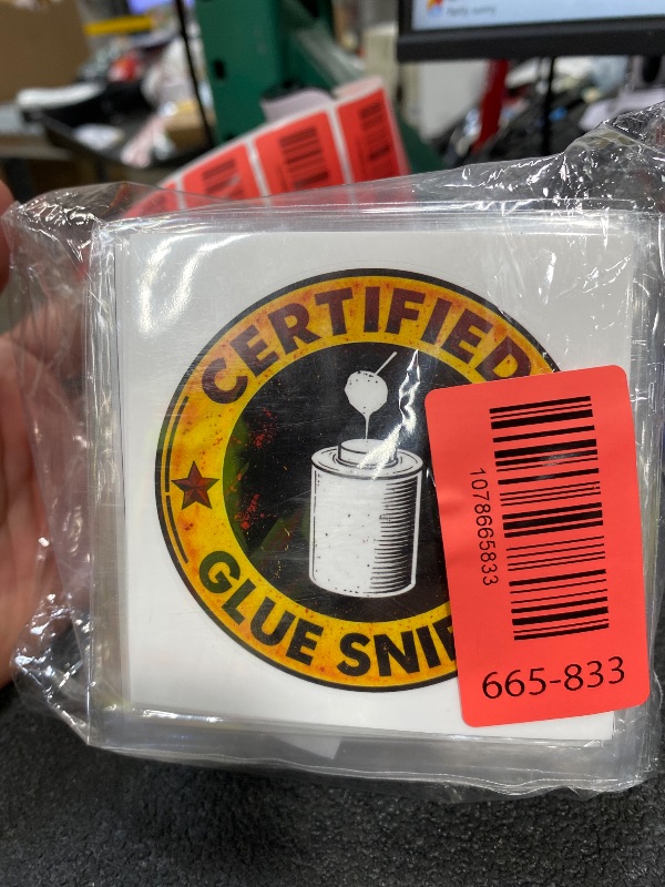 Photo 1 of (5Pcs) Certified Glue Sniffer Sticker 3 inch, Plumbing Stickers Hard hat, Funny Mechanic Labor Day Gifts Plumbing Certified Waterproof Vinyl Decal for Laptop, Water Bottles, Car, Phone
