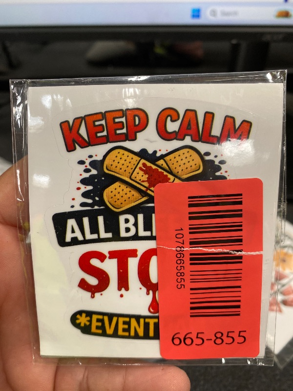 Photo 1 of (5pcs) All Bleeding Stops Eventually Stickers 3 Inch, Tears of My Students Sticker, Medical Funny Nurse Waterproof Vinyl Decal for Laptop, Water Bottles, Car, Phone, Book