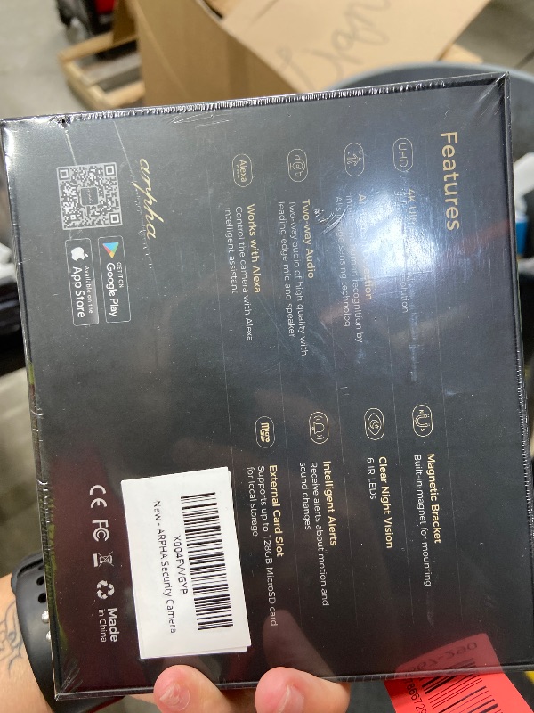 Photo 1 of ***** SEALED BY COMPANY ******ARPHA 4K Indoor Security Camera, WiFi Pet Camera for Home Security with PIR Human Detection, Sound Detection, Night Version Two-Way Talk, Support TF Card & Cloud Storage
