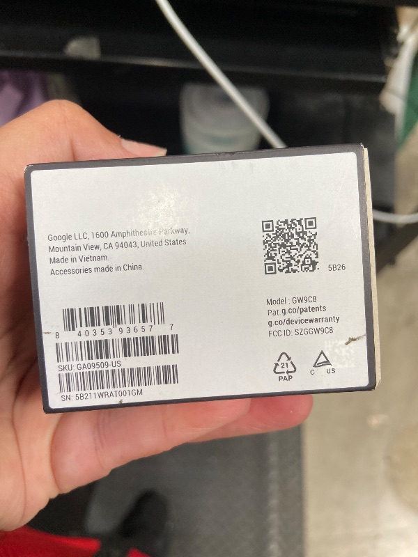 Photo 1 of ***** SEALED BY COMPANY***** Google Fitbit Air - Screenless Activity Tracker with Fitness, Heart Rate, and Sleep Tracking - Personalized AI-Powered Coaching - Up to 7 Days’ Battery Life - Works with iOS and Android - Obsidian