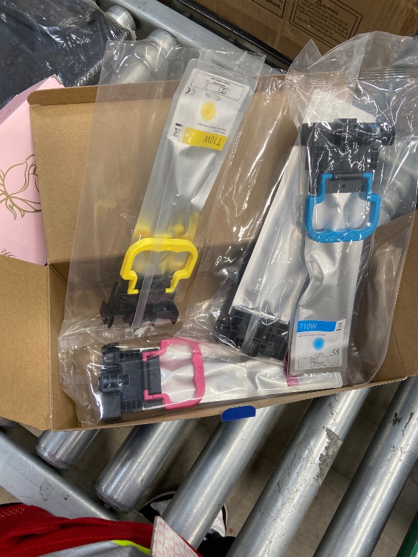 Photo 1 of **** BLACK AND YELLOW OPEN*******LeciRoba T10W High Capacity Remanufactured Ink Cartridge Replacement for T10W100 T10W200 T10W300 T10W400 T10W Ink Cartridge Set for Pro WF-C5390 WF-C5890 Color Printer Ink (B/C/Y/M, 4-Pack)