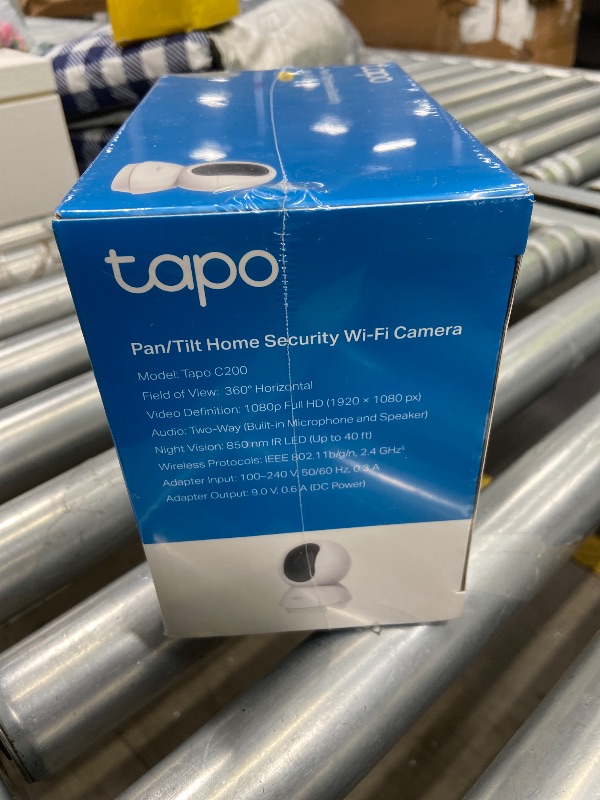 Photo 1 of ****SEALED BY COMPANY***TP-Link Tapo Pan/Tilt Security Camera for Baby Monitor, Pet Camera w/Motion Detection, 1080P, 2-Way Audio, Night Vision, Cloud & SD Card Storage, Works with Alexa & Google Home (Tapo C200)