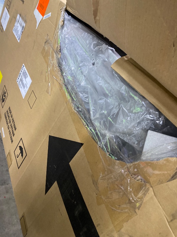 Photo 1 of *The photo is for reference only.**Signature Design by Ashley Leesworth Modern Leather Match Power Reclining Loveseat with USB Ports, Dark Brown