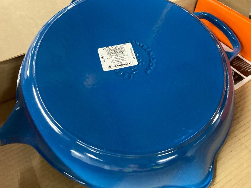 Photo 1 of **BROKEN HANDLE****Le Creuset Enameled Cast Iron Signature Round Skillet, 11.75", Marseille