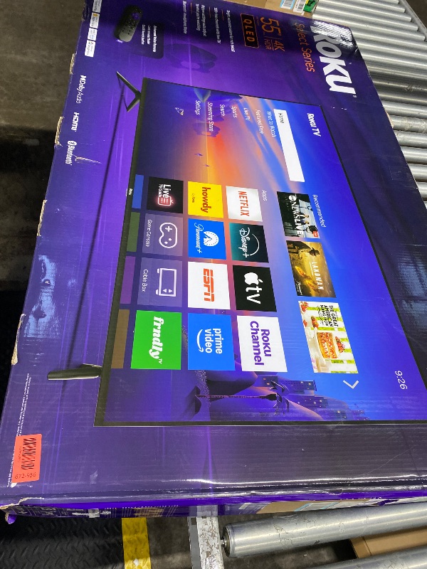 Photo 1 of ****PARTS ONLY **** NO RETURN NO REFUND ****

Roku Smart TV 2026 – 55-Inch Select Series, 4K QLED TV – Roku TV with Voice Remote – Flat Screen QLED Television with Wi-Fi for Streaming Live Local News, Sports, & Movies – Bluetooth Headphone Mode