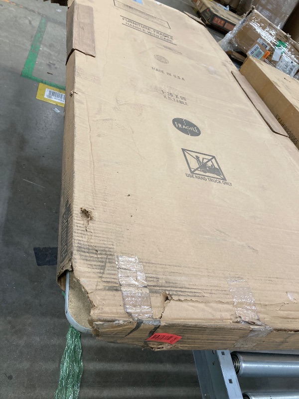 Photo 1 of ***USED-SELLING AS IS*** Correll Heavy Duty Adjustable Height Utility Folding Table, Melamine Top, USA Made, Strong Steel Apron, 36"x96", Gray Granite Top Gray Edge