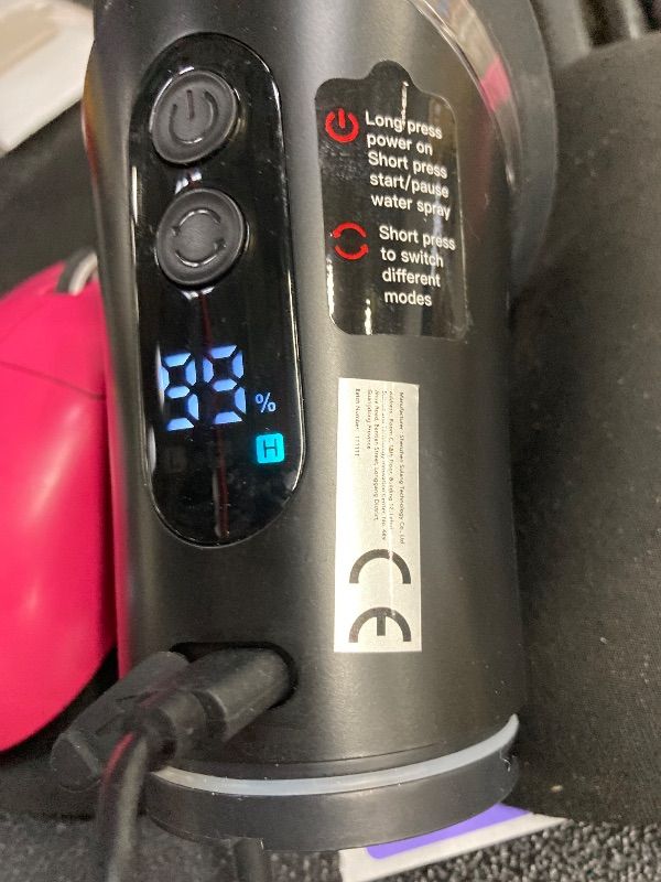 Photo 1 of ***MISSING PARTS***Electric Ear Wax Removal with One-Piece Waste Tank and Smart Display, 3 Targeted Modes, 230ml Detachable Tank, 12 Nozzles -Ear Cleaning Kit IPX7