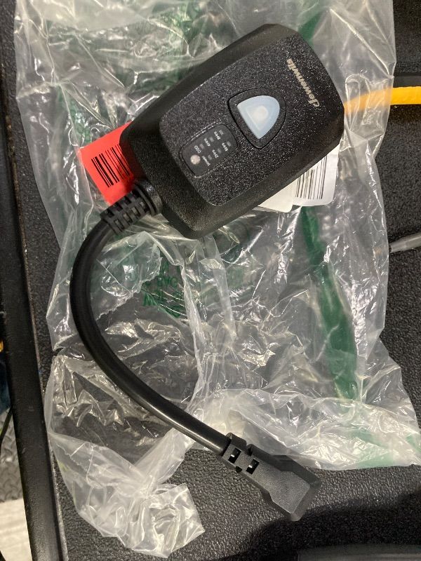 Photo 1 of ***MISSING REMOTE***DEWENWILS Outdoor Timer Outlet Waterproof with 11 Modes, Outdoor Light Timer, 100FT Remote Control, for Outdoor Lights, Pump, Sprinkler, Fountain, Black***MISSING REMOTE***
