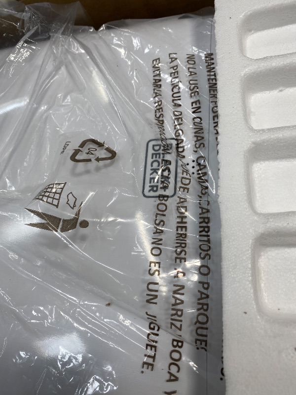 Photo 1 of ***DAMAGED -SELLING AS IS*** BLACK+DECKER Portable Air Conditioner, 8,000 BTU (3,950 BTU SACC) for Rooms up to 400 Sq. Ft., Portable AC with Follow Me Remote Control and Window Kit, BPACT08WT, White