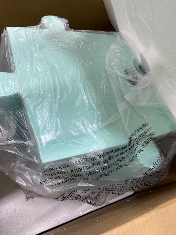 Photo 1 of ****** MISSING 1 BOX OF 3******Christopher Knight Home Daton 3 Piece Interlocking Outdoor Side Table Set, Modular Lightweight Concrete Coffee Table, Convertible MGO End Table for Indoor&Outdoor, Creative Set Up, Mint Green