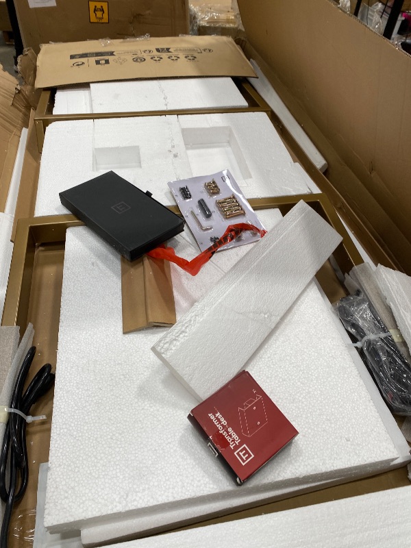 Photo 1 of ***DAMAGED -SELLING AS PARTS ONLY*** Convertible Desk, Simple Modern Home Office Desk with Storage, Folding Desk into Dining Table, Multiuse Dining Table and Gaming Desk, Work from Home Essentials (1 Unit)