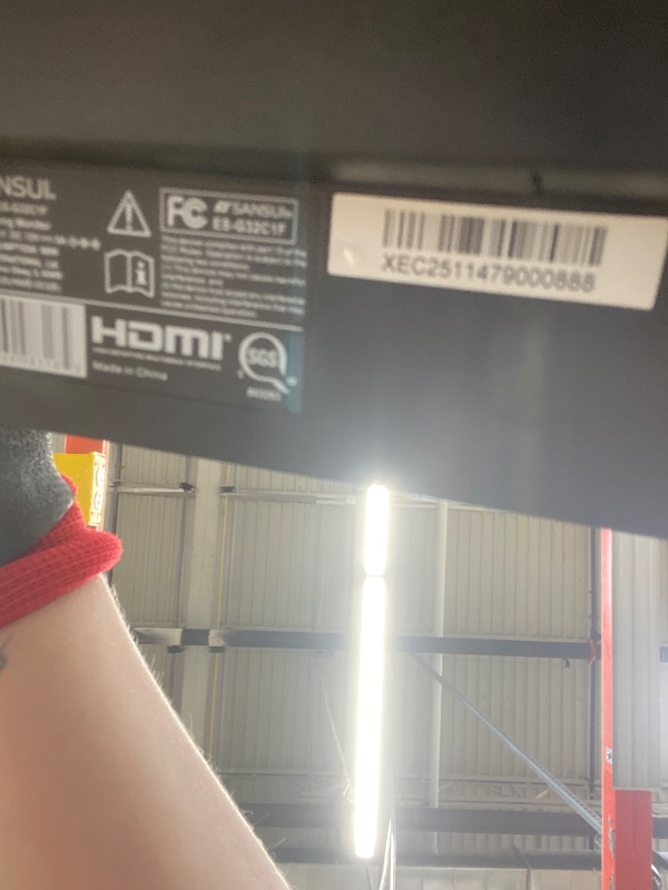 Photo 1 of                                               NO REFUNDS

SANSUI 32 Inch Curved 240Hz Gaming Monitor High Refresh Rate, FHD 1080P Gaming PC Monitor HDMI DP1.4, Curved 1500R, 1Ms MPRT, HDR,Metal Stand,VESA Compatible(DP Cable Incl.)