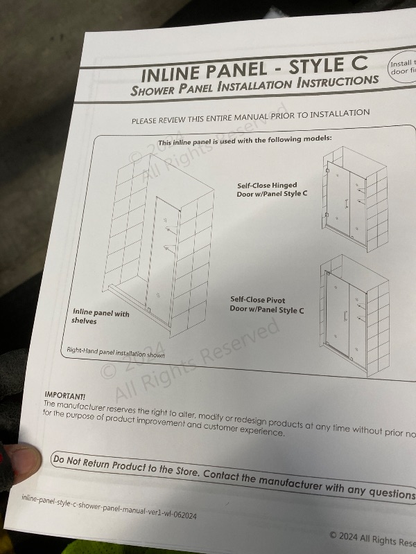 Photo 1 of A box might be missing.
DreamLine Unidoor 40-41 in. W x 72 in. H Frameless Hinged Shower Door with Shelves in Satin Black, SHDR-20407210S-09