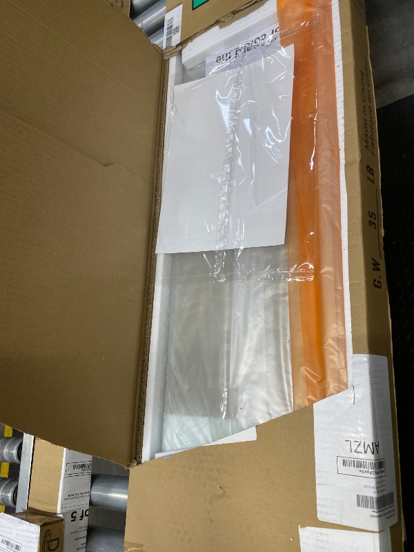 Photo 1 of A box might be missing.
DreamLine Unidoor 40-41 in. W x 72 in. H Frameless Hinged Shower Door with Shelves in Satin Black, SHDR-20407210S-09