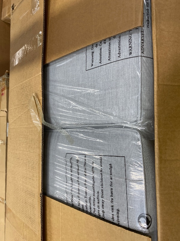 Photo 1 of ***MISSING PIECES -SELLING AS INCOMPLETE PARTS ONLY*** Solaste Aluminum Outdoor Patio Furniture INCOMPLETE Set, Patio Sectional Sofa with 5" Thick Cushion, Outdoor, Porch, Backyard, Deck, Yard, Light Grey