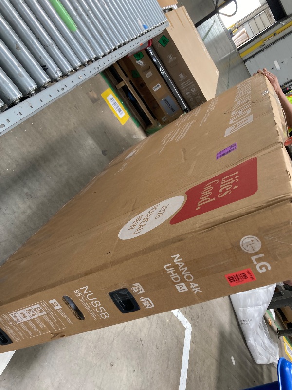 Photo 1 of ***DAMAGED -BROKEN - SELLING AS PARTS ONLY*** LG 85-Inch Class Nano AI 4K NU85 Series Smart TV w/AI Sound Pro, HDR10, AI 4K Super Upscaling, Filmmaker Mode, Wow Orchestra, Compatible with Alexa (85NU850BPUA, 2026)
