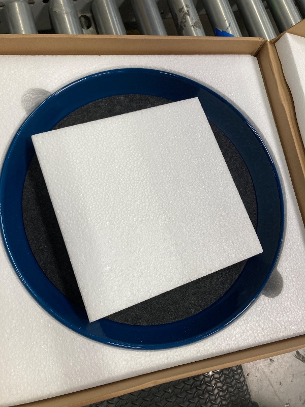 Photo 1 of 1 Pack Plant Saucer Pot Trays 14 Inch, Deep Plant Saucers Water Catcher Tray for Indoor & Outdoor Planters,Bird Bath Durable Ceramic Plant Tray for Flower Pot ?14 inch Blue?