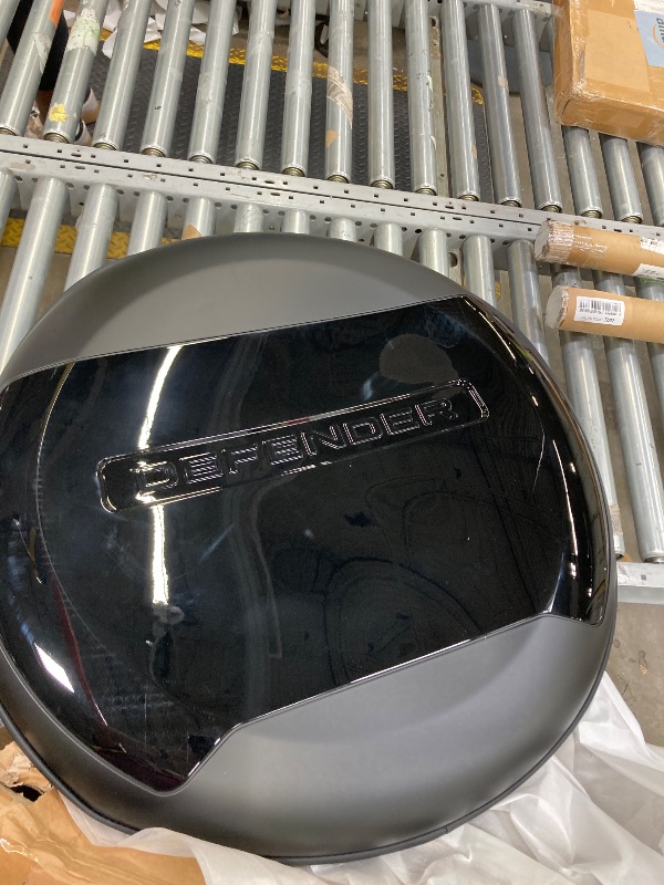 Photo 1 of ?Glossy Black+Silver? Spare Tire Cover Compatible with Land Rover Defender 2020-2026 Waterproof UV-Resistant Tire Protector for 90 110 130 18"-22" Wheels