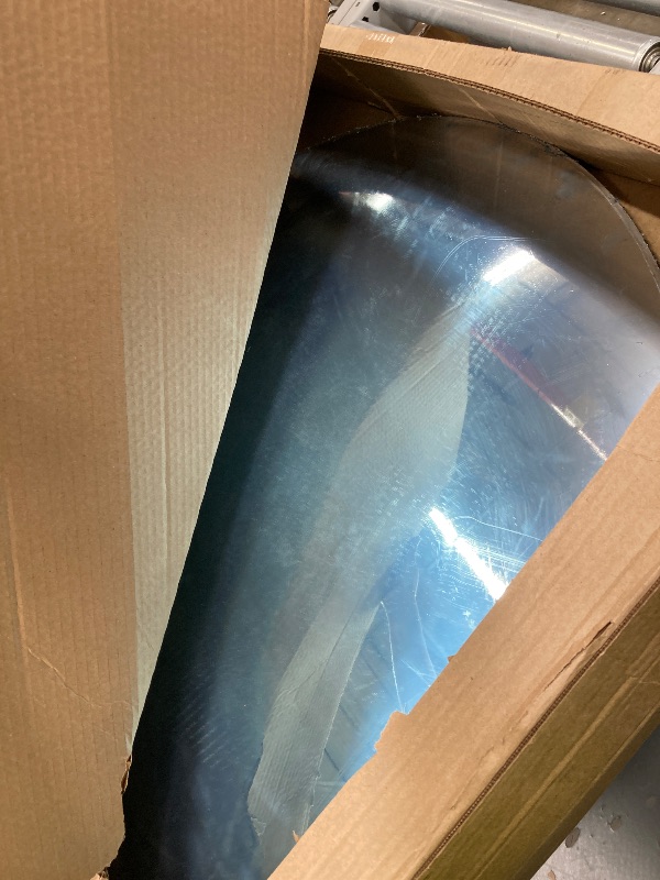 Photo 1 of **MISSING MOUNTING POST***36” Acrylic Outdoor Convex Mirror With Plastic Back, Round Security Mirror for the Garage Blind Spot, Store Safety, Warehouse Side View, Circular Wall Mirror for Personal/Office Use -Vision Metalizers
