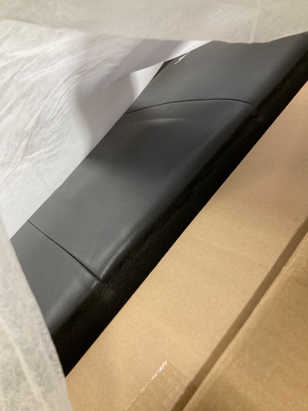 View 2 of **Missing Box 1**KEIKI 79"Modern PU Leather Living Room Sofa Couch with Storage, Three Seater with Wide Armrests and Tufted Back Cushions, Comfortable Spring Seat Support Couch for Living Room Apartment Lounge, Black
