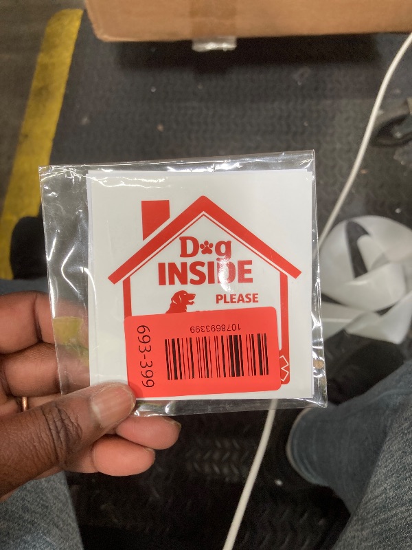 Photo 1 of (5pcs) Dog Inside Fire Sticker 3 Inch, Pet Emergency Stickers, Waterproof Vinyl Deca for Home, Door