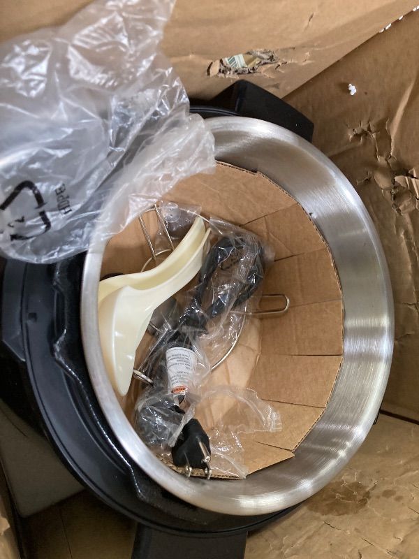 View 5 of ***LID IS CRACKED/PARTS ONLY****Midea 12-in-1 Electric Pressure Cooker, 6 Quarts, 12 Presets, Multi-Functional Programmable Slow Cooker, Rice Cooker, Steamer, Sauté Pan, Yogurt Maker, and More, Stainless Steel