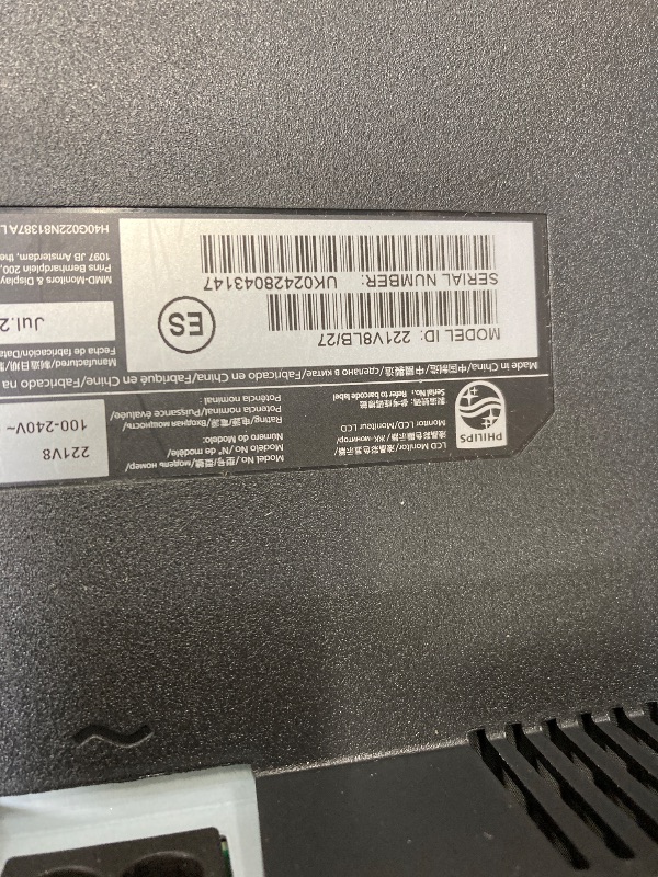 Photo 1 of ** no returns, no refunds** Philips 221V8LB 22 inch Class Thin Full HD (1920 x 1080) Monitor, 100Hz Refresh Rate, VESA, HDMI x1, VGA x1, LowBlue Mode, Adaptive Sync, 4 Year Advance Replacement Warranty