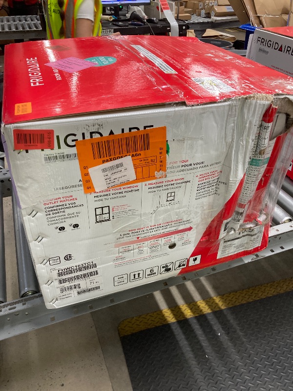 Photo 1 of *Box damaged/Minor scratches* Frigidaire 10,000 BTU Window Air Conditioner with Remote Control, Cools Up to 450 Sq. Ft., Quiet Operation, Eco Mode, 3 Fan Speeds, Auto Restart, White
