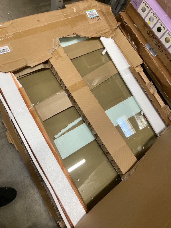 Photo 1 of *Box damaged* DreamLine Enigma-XO 56-60 in. W x 76 in. H Fully Frameless Sliding Shower Door in Oil Rubbed Bronze, SHDR-61607620-06