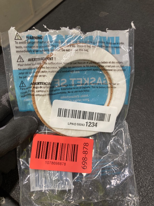 Photo 1 of *Minor damage* Swimline Return Gasket Set, Black/Tan