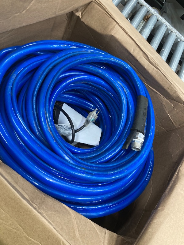 Photo 1 of *DIRTY* VEVOR 100ft Heated Water Hose for RV, Heated Drinking Water Hose Antifreeze to -45°F, Automatic Self-regulating, 5/8" I.D. with 3/4" GHT Adapter, Lead and BPA Free