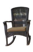 Photo 1 of ***PARTS ONLY****Tortuga Outdoor Wicker Rocking Chair , Dark Roast