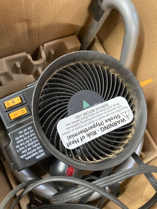 Photo 1 of ***DAMAGED -NON-FUNCTIONAL -SELLING AS PARTS ONLY***Vornado Velocity HD (2025) Garage Space Heater with Fan, Tilt Head, Advanced Safety Features, Glove-Friendly Controls, Removable Pre-Filter, 6-Foot Power Cord, 2 Speeds, Shop Heater, Black