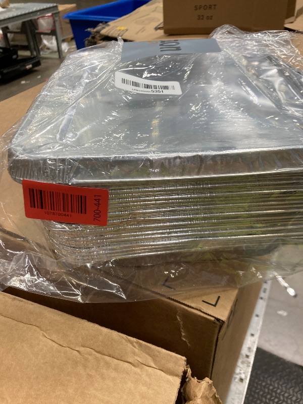 View 3 of *Bent* 40 Pack Aluminum Pans with Lids,20 Large 9x13" Aluminum Pans Disposable (10 Thick Large Lids) & 20 Medium 8.5x6" Foil Pans (20 Foil Covers), Aluminum Trays with Lids for Baking, Meal Prep, Takeout