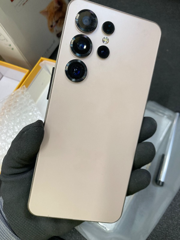 Photo 1 of *No sim card* CostMvp S25Ultra Unlocked Smartphone, Android 12.0 Mobile Phones 6.6'' HD+ Screen, 4GB RAM 32GB ROM/256GB SD, 4G Dual SIM Dual Camera, Face ID+WiFi+BT+FM+GPS+OTG (Gold)