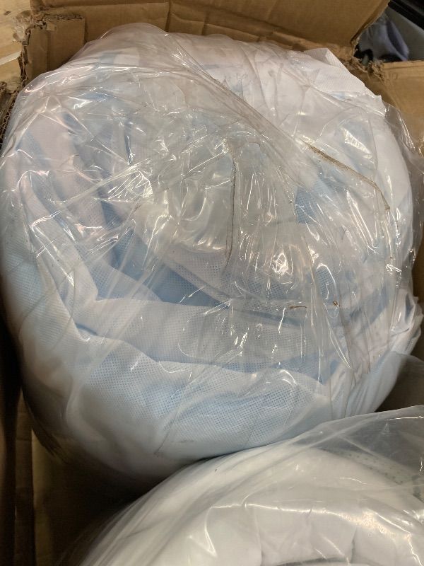 Photo 1 of ***DAMAGED -CUT -SELLING AS IS *** Dual Layer 4 Inch Memory Foam Mattress Topper King – 2 Inch Gel Memory Foam & 2 Inch Pillow Top Mattress Pad
