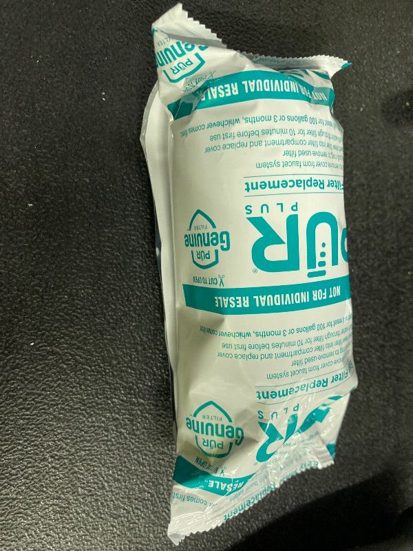 Photo 1 of ***ONLY 1 FACTORY SEALED FILTER INCLUDED***PUR PLUS Faucet Mount Replacement Water Filter 2-Pack, Genuine PUR Filter, 3-in-1 Powerful, Natural Mineral Filtration, Lead Removal, 6-Month Value, Blue (RF99992)***ONLY 1 FACTORY SEALED FILTER INCLUDED***