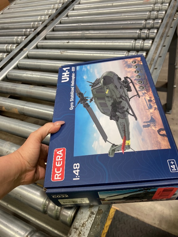 Photo 1 of **Remote doesnt sync**Ssccgym 315MM UH-1 Remote Control Helicopter Aircraft for Adults Expert 6CH C032 RC Heli Maintain Altitude Brushless Motor/Optical Flow Positioning/Fly Upside Down 3D Rolling (RTF Yellow 2Battery)