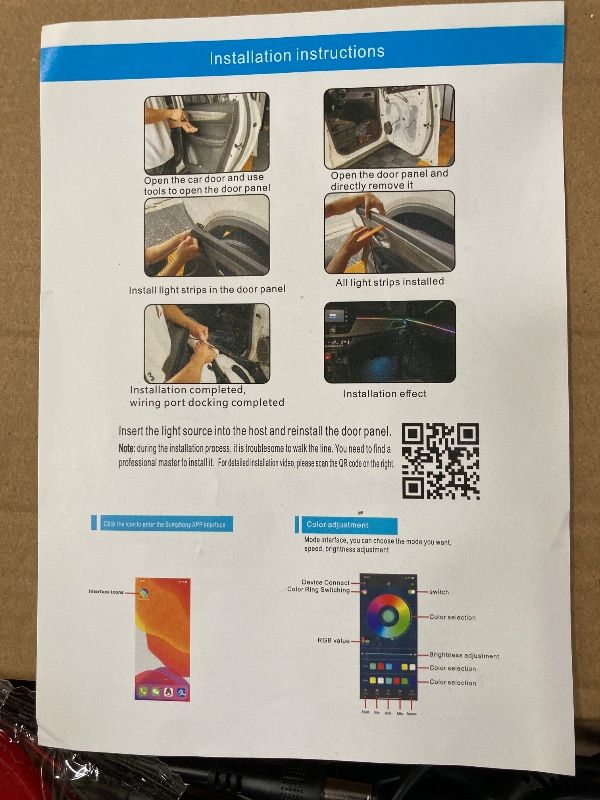 View 2 of ***REMOTE MISSING***EVIL EYES LIGHT FOR CARS (2 PACK)- 23.6" X 4.73" DUAL LED EYES FOR CAR WINDSHIELD***REMOTE MISSING***