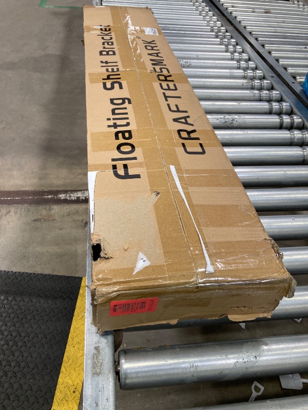 Photo 1 of 1 Pack Large Shelf Brackets Long Floating Shelf Bracket Invisible Floating Shelf Hardware Heavy Duty Floating Mantel Brackets(43"X6"X3" with Tools)