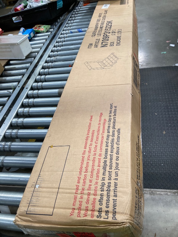 Photo 1 of ***2 BOXES ARE MISSING*ONLY PART OF ITEM INCLUDED***
PARTIAL SET  -------- Ball & Cast Queen Size Murphy Bed with Desk,Hideaway Beds w/LED Lights and USB Charging Station,Wood Wall Cabinets Bedframe,Slat Support,Dual Piston Metal Folding Mechanism Designe