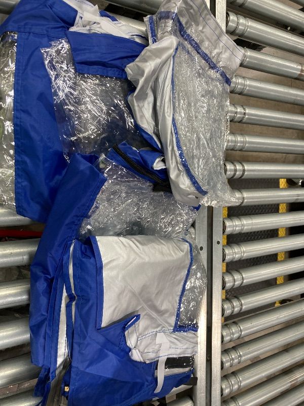 View 2 of ****BLUE SIDEWALLS-COVERS ONLY/NOT IN ORIGINAL BOX*****10x30 Pop Up Canopy Tent with 8 Sidewalls,Heavy Duty Canopy,Blue | Popup Gazebo,High Stability,All Season Wind&Waterproof,UPF 50+,Outdoor Wedding Backyard Deck Tent BLUE