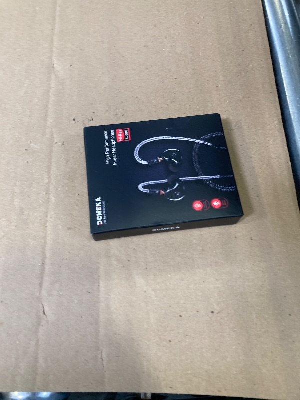View 2 of DCMEKA in Ear Monitor Headphones, HiFi Stereo IEM Earphones, Dynamic Dual Driver Wired Earbuds with Detachable Cable, Noise Canceling Headset for Singers Musicians Drummers Audiophile (Black)