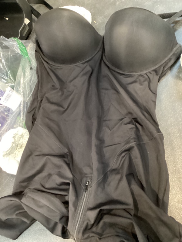 Photo 1 of SHAPELLX Wedding Dresses Shapewear for Women Strapless Bodysuits Tummy Control Butt Lifting Sculpt Faja Body Shaper Black