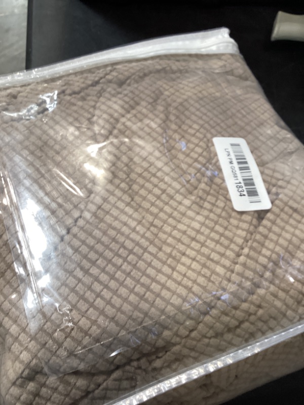 Photo 1 of PrinceDeco Stretch Loveseat Sofa Cover Slipcover Couch Cover for 2 Cushion Sofa Washable Sofa Cover for Pets Friendly Furniture Protector Covers with Non Slip Bottom(Loveseat, Sand)