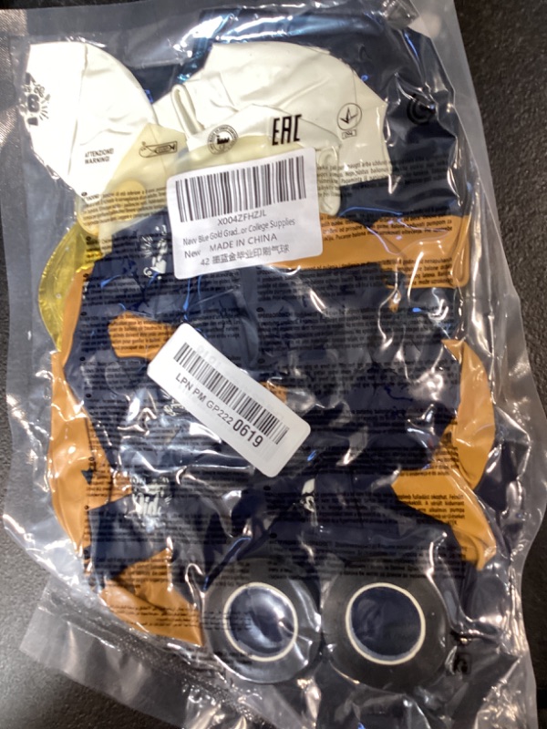 Photo 1 of 42pcs Graduation Balloons Class of 2026, Grad Latex Confetti Balloons with Congrats Grad Foil Balloons for College High School Graduation Party Decorations Supplies (Navy Blue Gold)