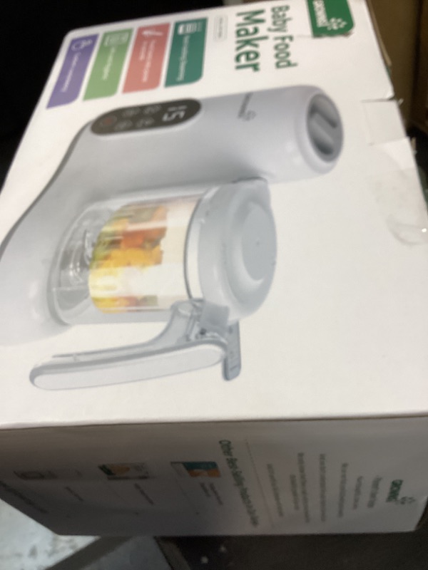 View 2 of Grownsy Baby Food Maker with Steam Basket, One Step Baby Food Processor Steamer Puree Blender Grinder Mills Machine, Auto Cooking Grinding and Sterili-zing for Healthy Homemade Baby Food, Green